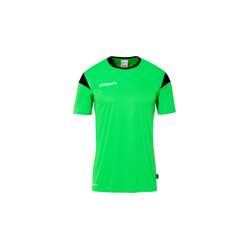 MAILLOT UHLSPORT SQUAD 27 MC VERT FLUO/NOIR