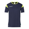 MAILLOT UHLSPORT SQUAD 27 MC BLEU MARINE/JAUNE FLUO