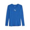 PUMA TEAMLIGA BASELAYER TEE LS BLEU