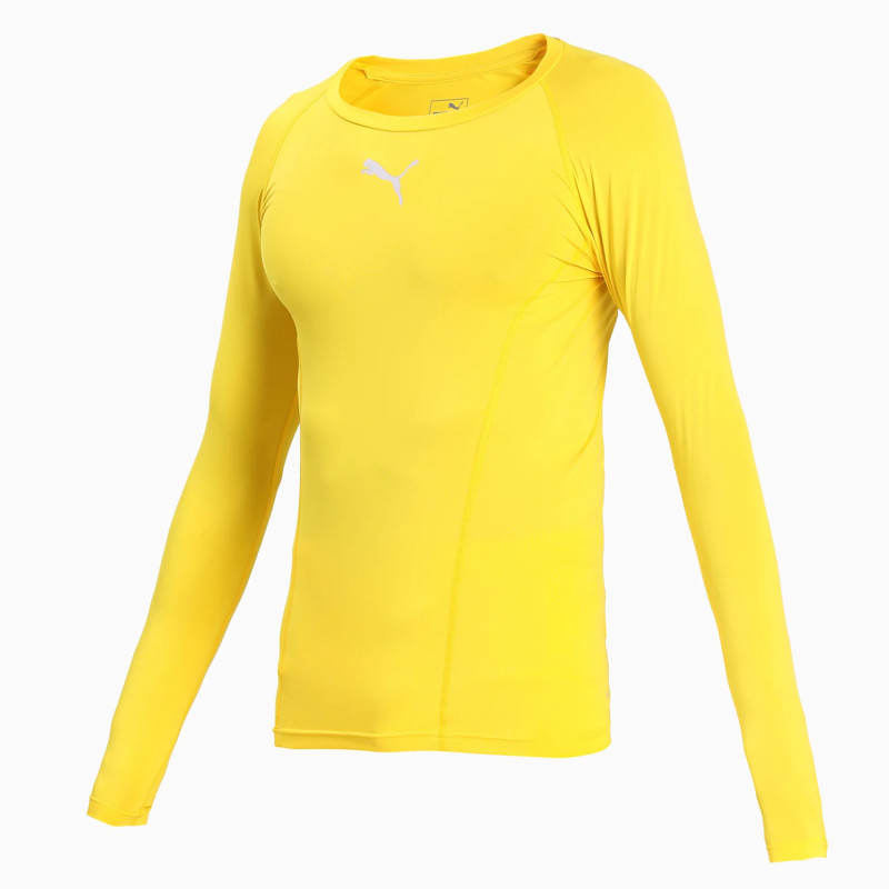 PUMA TEAMLIGA BASELAYER TEE LS JAUNE