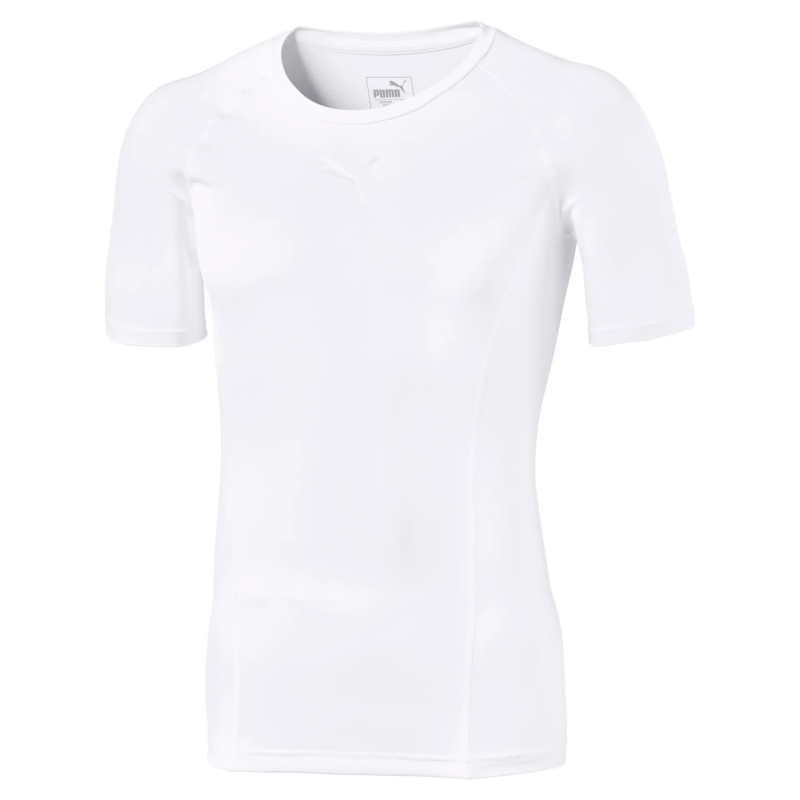 PUMA TEAMLIGA BASELAYER TEE SS BLANC