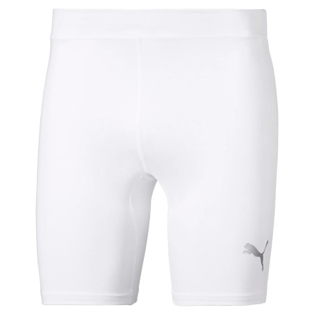 PUMA TEAMLIGA BASELAYER SHORT TIGHT BLANC