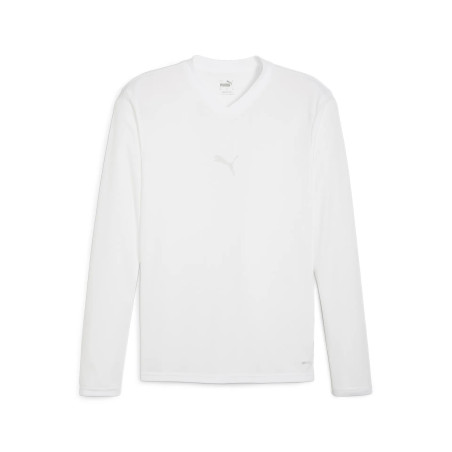 PUMA TEAMGOAL BASELAYER TEE LS BLANC