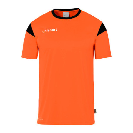 MAILLOT UHLSPORT SQUAD 27 MC ORANGE FLUO/NOIR