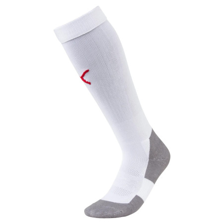 PUMA TEAMLIGA SOCKS CORE BLANCHES/ROUGE