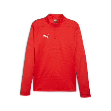 PUMA TEAMFINAL TRAINING 1/4 ZIP ROUGE
