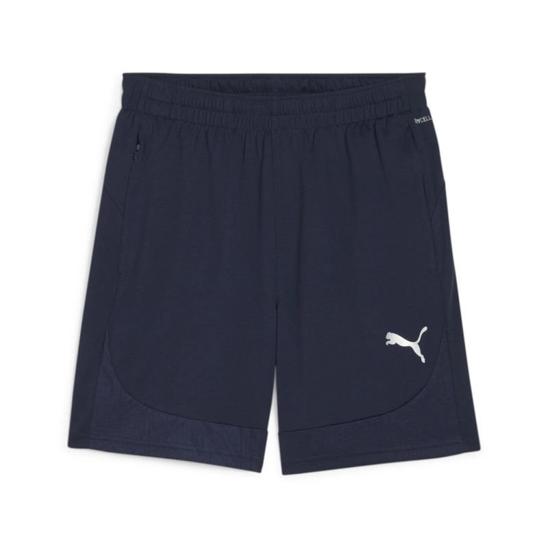 PUMA TEAMFINAL TRAINING SHORT BLEU MARINE