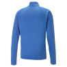 PUMA TEAMLIGA 1/4 ZIP TOP GRAPHIC BLEU