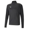 PUMA TEAMLIGA TRAINING 1/4 ZIP TOP GRAPHIC NOIR