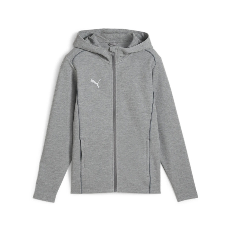 PUMA TEAMFINAL CASUAL HOODIED JKT GRIS