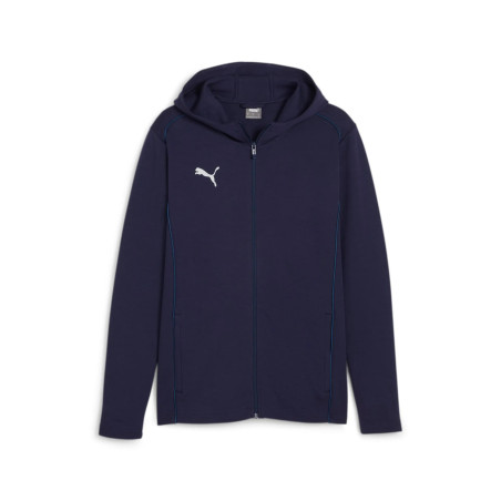 PUMA TEAMFINAL CASUAL HOODIED JKT BLEU MARINE