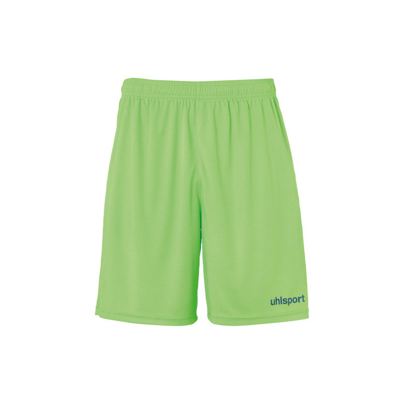 UHLSPORT CENTER BASIC SHORT WITHOUT SLIP VERT FLASH/PETROLE