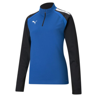PUMA TEAMLIGA 1/4 ZIP TOP WMN BLEU