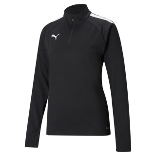 PUMA TEAMLIGA 1/4 ZIP TOP WMN NOIR