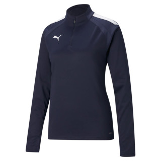 PUMA TEAMLIGA 1/4 ZIP TOP WMN BLEU MARINE