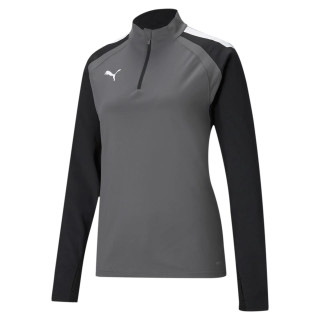 PUMA TEAMLIGA 1/4 ZIP TOP WMN GRIS