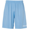 UHLSPORT CENTER BASIC SHORT WITHOUT SLIP CIEL/BLANC