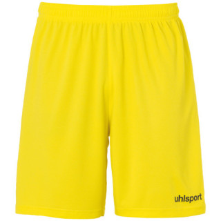 UHLSPORT CENTER BASIC SHORT WITHOUT SLIP JAUNE CITRON/NOIR