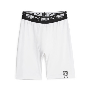 PUMA HOOPS TEAM SHORT BASELAYER BLANC