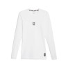 PUMA HOOPS TEAM LS BASELAYER BLANC