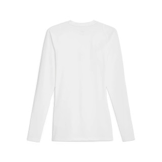 PUMA HOOPS TEAM LS BASELAYER BLANC